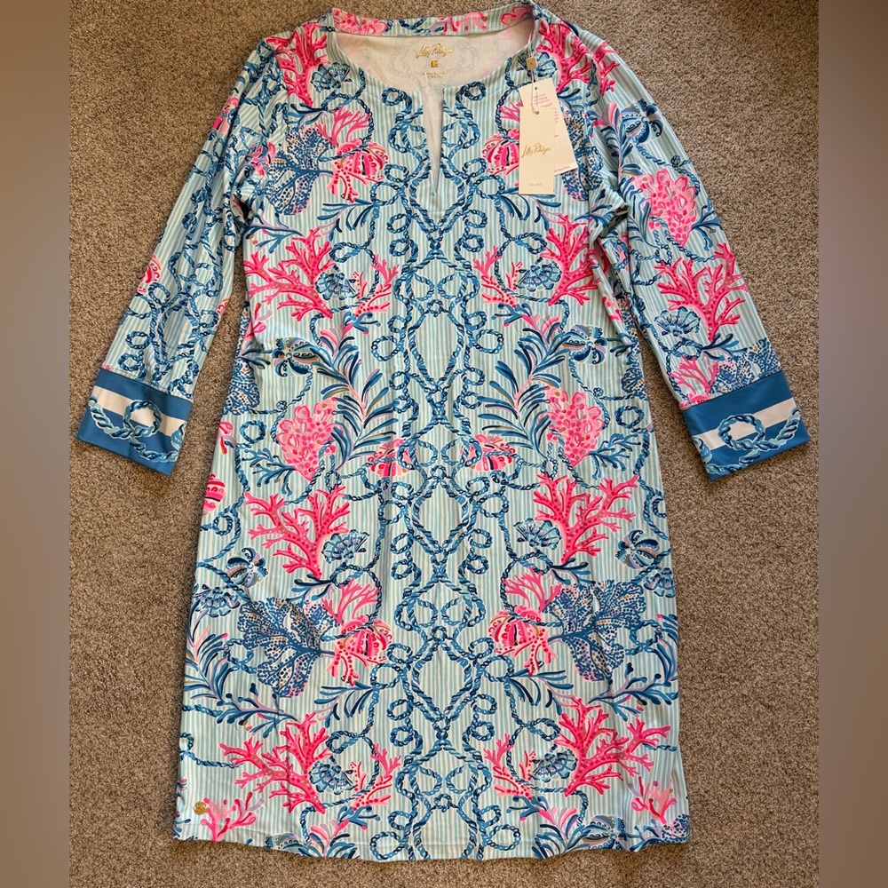 Lilly Pulitzer UPF50 Lilly Pulitzer Nadine Dress - Chilly Lilly